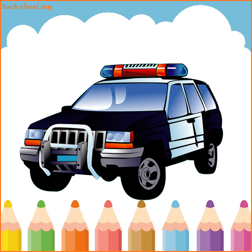 Police Car Coloring Book screenshot