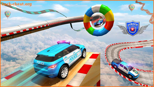 Police Car Prado Stunt Crazy Car Racing Games 3D screenshot