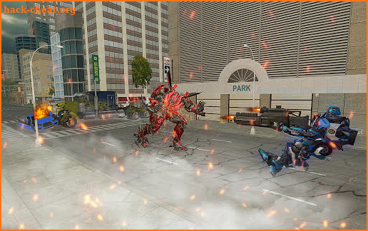 Police Car Transform Robots Vs Gangsters Autobots screenshot