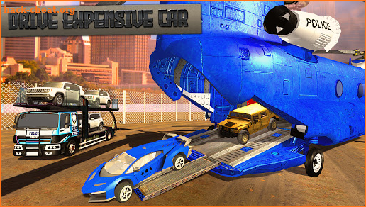 Police Car Transport Truck:New Car Games 2020 screenshot