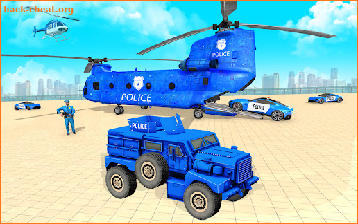 Police Car Transporter Truck3D screenshot