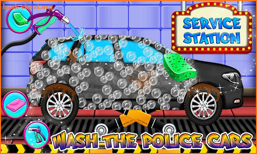 Police Car Wash Service Station: Truck Repair Game screenshot