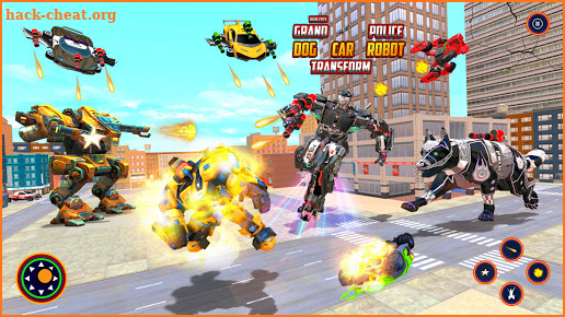 Police Dog Robot Transform Game - Flying Car Games screenshot