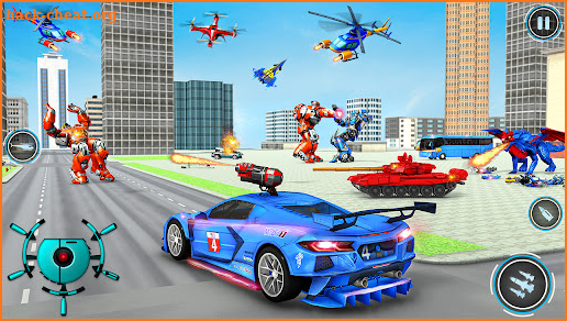 Police Dragon Robot Car Games screenshot