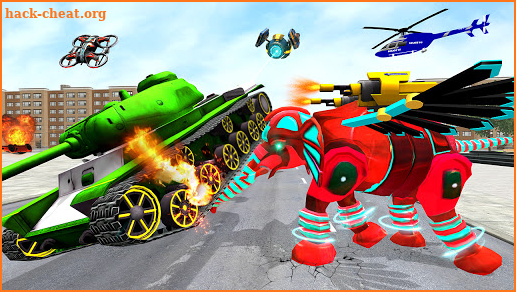 Police Elephant Robot Transform : Multi robot Game screenshot