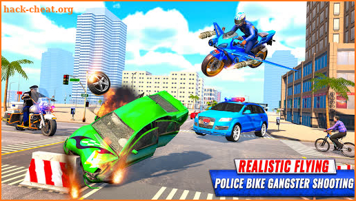 Police Flying Bike Simulator : Bike Driving Games screenshot