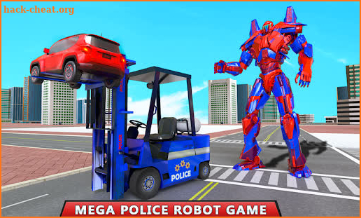 Police Forklift Robot Cop Car Transform Robot Game screenshot