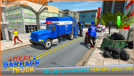 Police Garbage Truck Game 3D screenshot