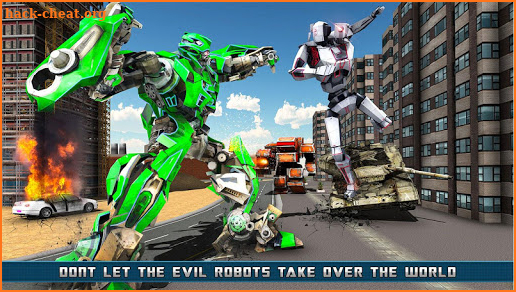 Police Helicopter Robot Transform : Robot Shooting screenshot