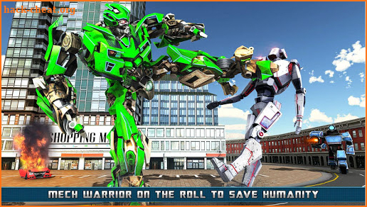 Police Helicopter Robot Transform : Robot Shooting screenshot