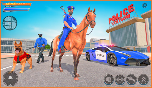 Police Horse Gangster Chase: Crime Shooting Games screenshot