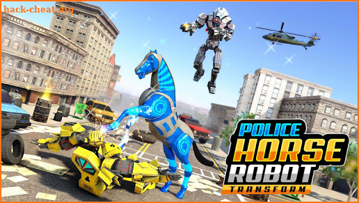 Police Horse Robot Transformation Games Robot Wars screenshot