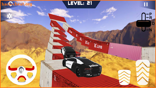 Police Jeep Stunts On Impossible Tracks screenshot