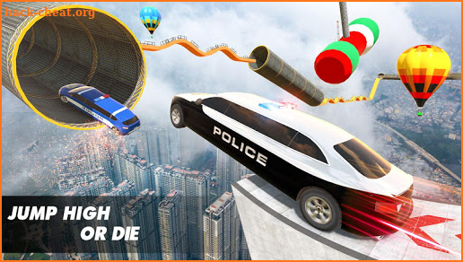 Police Limo Car Stunts GT Racing screenshot