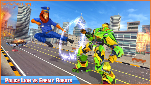 Police Lion Hero Gangster City Shooting Chase Game screenshot