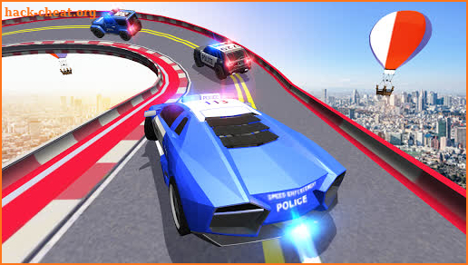 Police Mega Ramp Car Simulator Cops Racing Stunts screenshot