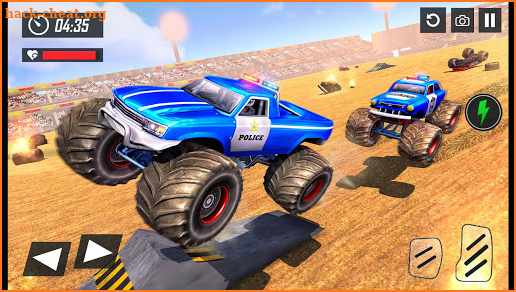 Police Monster Truck Derby Crash Stunts screenshot