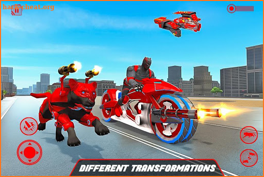 Police Panther Robot Bike Transformation Hero screenshot