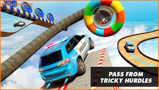 Police Prado Car Stunt - Mega Ramp Stunts 3D screenshot