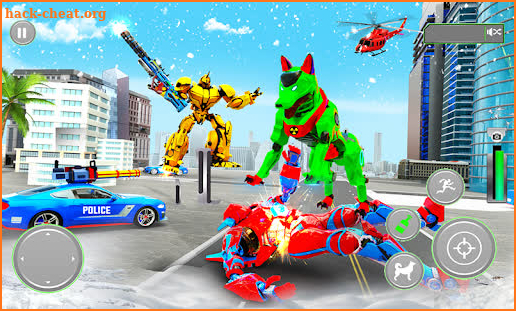 Police Robot Dog Car Transform screenshot