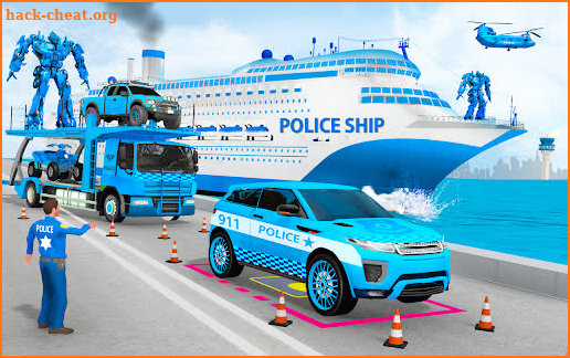 Police Robot Dog Plane Car Transport Truck ATV Sim screenshot