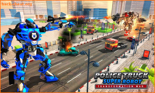 Police Robot Truck : Real Robot Transforming Game screenshot