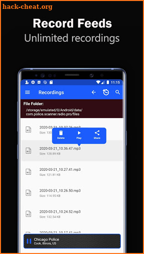 Police Scanner Radio 2.0 Pro screenshot