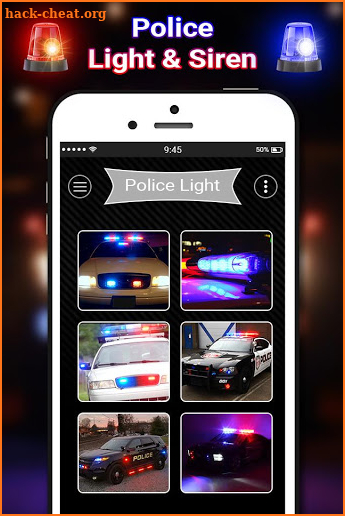 Police siren light & sound screenshot