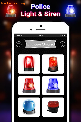 Police siren light & sound screenshot