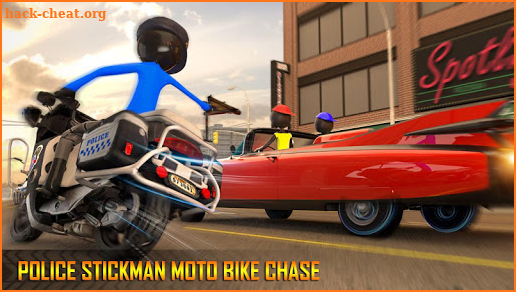 Police Stickman Motorbike Driving Chase screenshot