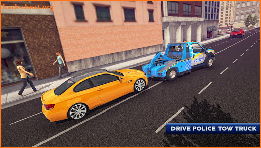 Police Tow Truck Driving Car Transporter screenshot