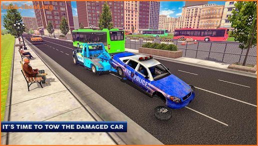 Police Tow Truck Driving Car Transporter screenshot