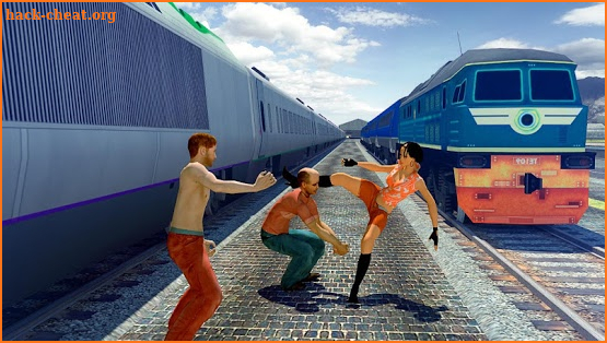 Police Train Driving: Train Fighting Games screenshot