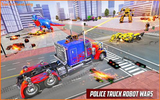 Police Truck Robot Game – Transforming Robot Games screenshot