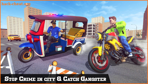 Police Tuk Tuk Rickshaw Gangster Chase Simulator screenshot