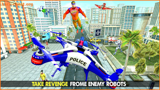 Police War Drone Robot Game screenshot