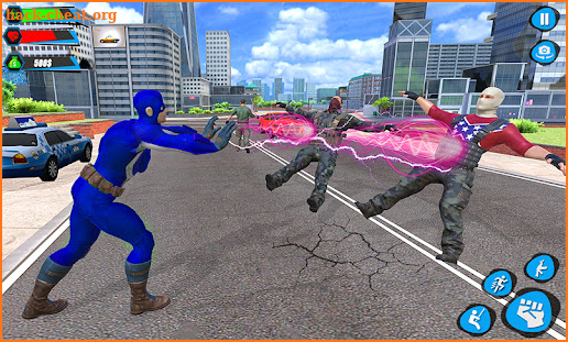 Policeman Rope Hero - Cop Chase Police Shooter screenshot