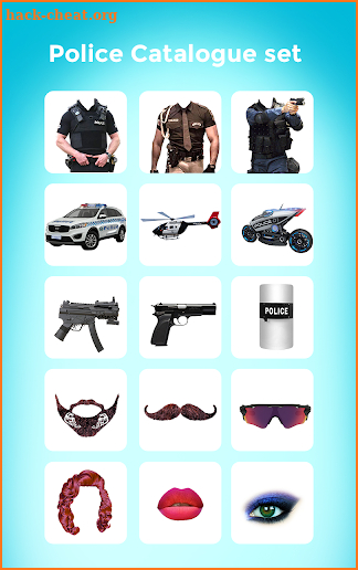 Policer - Men Women Police photo suit Editor Set screenshot