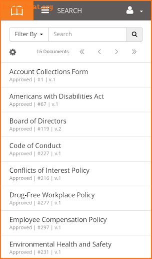 PolicyTech Mobile screenshot