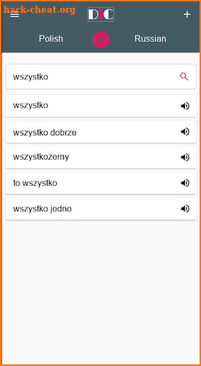 Polish - Russian Dictionary (Dic1) screenshot