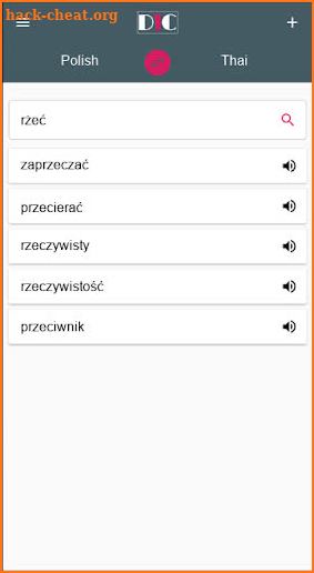 Polish - Thai Dictionary (Dic1) screenshot