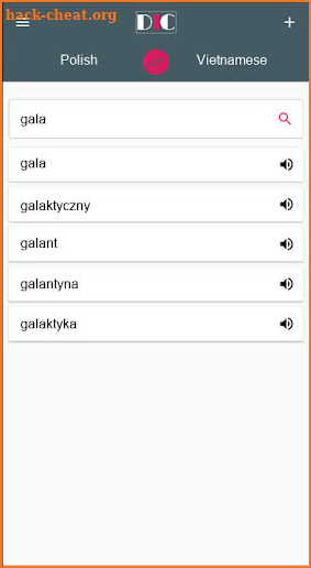 Polish - Vietnamese Dictionary (Dic1) screenshot