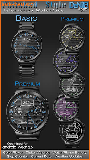 Polished Style HD Watch Face & Clock Widget screenshot