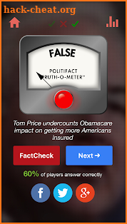 PolitiTruth: A PolitiFact Game screenshot