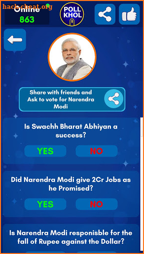 Poll Khol 2019 screenshot