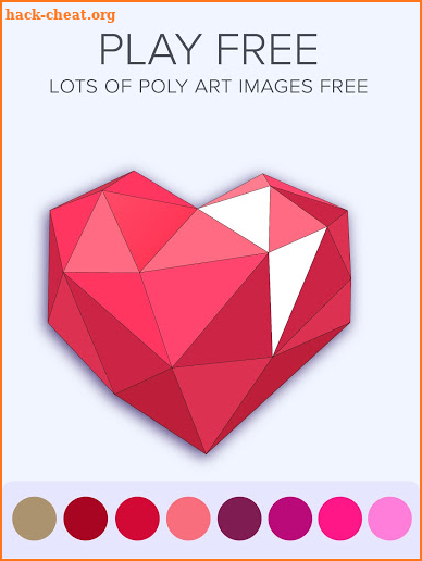 Poly art coloring pages - Color by number low poly screenshot