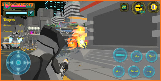 Polygon Cyber City 77: Crime Shooting Games 2021 screenshot