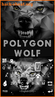 Polygon Wolf Keyboard Theme screenshot