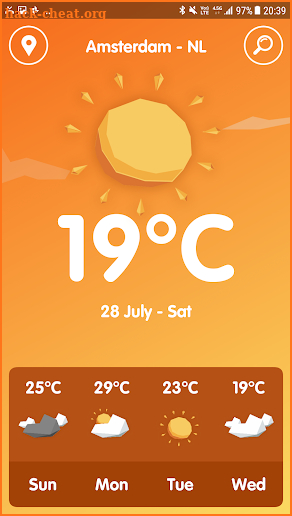 Polygonal Weather screenshot