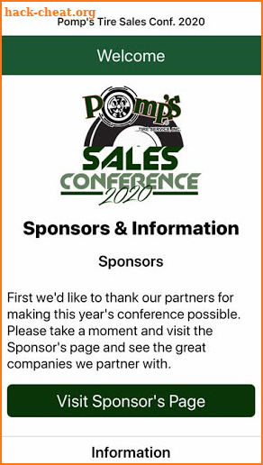 Pomps Tire Sales Conference screenshot